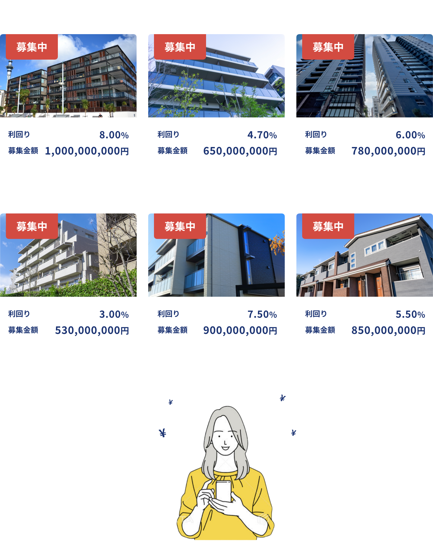 月間5〜10兼ほど応募できる